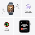 thumbnail image 3 of Restored Apple Watch SE (GPS) 44mm Silver Aluminum Case with Denim Sport Band - Medium/Large - Open Box, 3 of 4