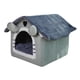 thumbnail image 3 of Cama para gatos, casa para gatos, suave, cerrada, cómoda, nido para dormir para mascotas, cama cueva extraíble y lavable para perros, gatos, gatitos y Gris M, 3 of 8