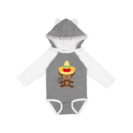 

Inktastic Cinco De Mayo Monkey Gift Baby Boy or Baby Girl Long Sleeve Bodysuit