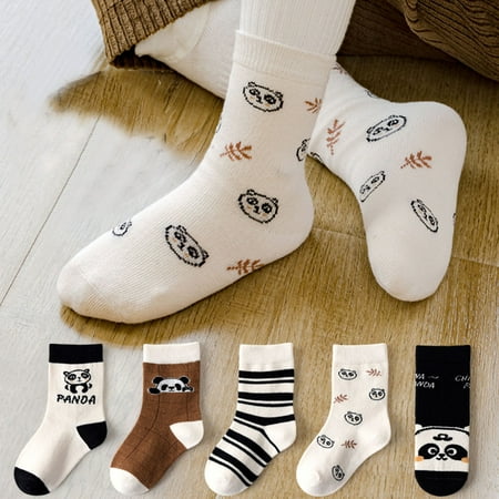 

Girls Socks Autumn And Winter Fresh Cartoon Cute Animal Panda Print Thickened Warm Comfortable