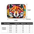 thumbnail image 4 of LNWH Geometric Colorful Bear Pattern Laptop Sleeve, Notebook Computer Pocket Tablet Briefcase Carrying Bag, 17 inch Laptop Case, 4 of 8