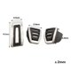 thumbnail image 3 of Juego de 4 cubiertas para pedales de coche Riwesomey antideslizantes para Golf 7, 3 of 6