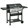 thumbnail image 2 of Outsunny 4 Burner Propane Gas Grill with Side Burner, 40,000 BTU Outdoor Barbeque with Shelves, Thermometer, Bottle Opener, Black, 2 of 9