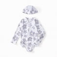 thumbnail image 2 of TOWED22 Long Sleeve One Piece Ruffle Swimsuit for Toddler Girls Baby Girl Rashguard Shirt with UPF 50+ Sun Protection White,5-6 Y, 2 of 9