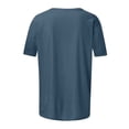 thumbnail image 4 of Bixock Women's Basical Short Sleeve Blouse,Summer Workout Tops,Crewneck Short Sleeve Raglan Sleeve T-shirt Loose Fitted Soft Comfortable Daily Casual T-shirts, 4 of 5