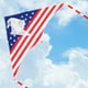 thumbnail image 1 of Cometa Delta grande de 63 pulgadas, bandera patriótica americana, cometa de águila divertida para niños y adultos, cometa de una sola línea fácil de volar para juegos al aire libre y actividades de en, 1 of 8