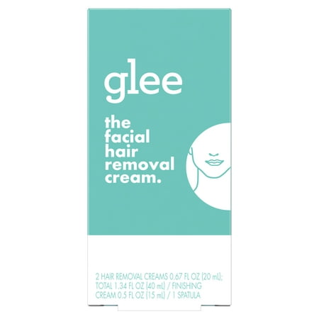 glee Womens Face Hair Removal Cream Kit, (Best Way To Wax Facial Hair)