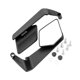 thumbnail image 5 of Espejos retrovisores genéricos para motocicleta, espejo lateral universal con ala de viento, con M8 y M10 Blanco y negro, 5 of 9