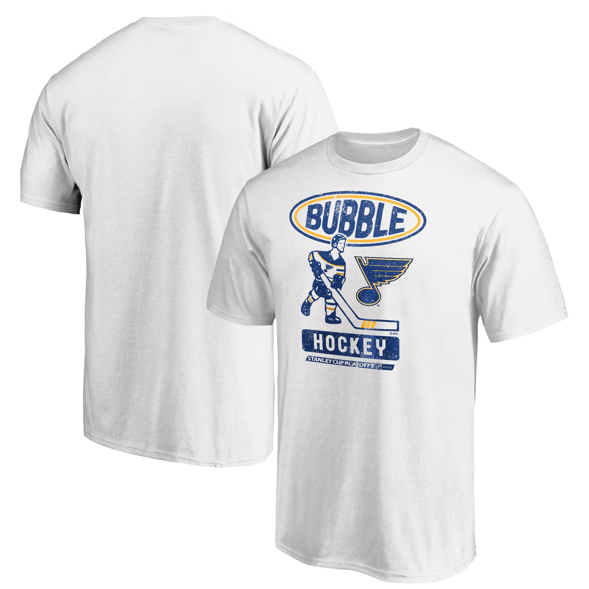 St. Louis Blues Fanatics Branded 2020 Stanley Cup Playoffs Bound Bubble Player T-Shirt - White ...