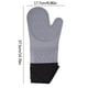 thumbnail image 2 of Guantes antideslizantes y térmicos rellenos de algodón, guantes para horno microondas, guantes aislantes térmicos alargados para hornear, 2 of 2
