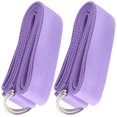 thumbnail image 3 of GOOHOCHY bandas elásticas de resistencia para yoga, color morado claro, para ejercicios de estiramiento y adelgazamiento., 3 of 7
