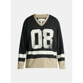 thumbnail image 5 of No Boundaries Hockey Jersey Style Shirt with Long Sleeves, Men's and Big Men's, 5 of 5
