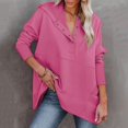 thumbnail image 2 of Gerichy Long Sleeve Tops for Women Womens Fashion Hoodies Sweatshirts Casual Long Sleeve Button Up Hooded Tops, 2 of 4