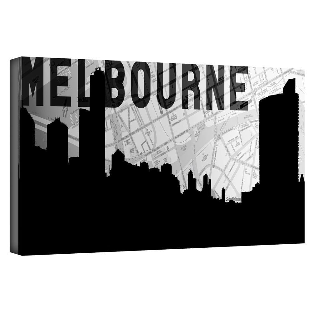 ArtWall Art Sandcraft "Melbourne" Gallery-Wrapped Canvas
