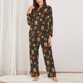 thumbnail image 2 of Balery Wild West Golden Horseshoe Conjunto de Pijama con Estampado para Mujer, Conjunto de Dos Piezas con Manga Larga, Ropa de Dormir Suave con Bolsillos, Pijamas Cómodos-XX-Large, 2 of 7