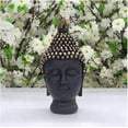 thumbnail image 2 of Buddha Head Statue Meditating Buddha Head Idol Buddha Statue for Home Buddha Altar Meditation Zen Buddha Head Figurine Peace Statues Decoration Collection for Home and Office - AtoZ India Cart, 2 of 5