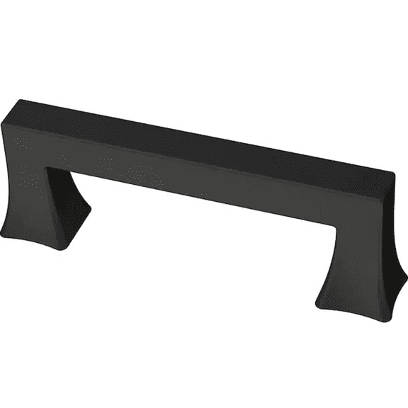 Liberty P43418W-FB Flat Black 3" Casual Square Cabinet Pull