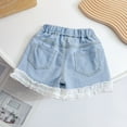 thumbnail image 7 of Hiijoy Infant Girls Embroidery Lace Denim Shorts Elastic Waist Casual Shorts, Sizes 18-24M, 7 of 7