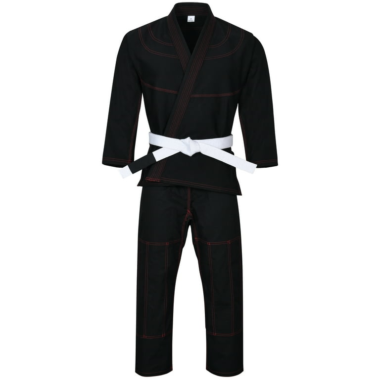 A1 YCH White/Black Brazilian Jiu Jitsu Uniform hot Apparel Kimono Pants 100% Cotton