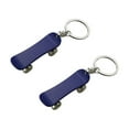 thumbnail image 4 of 2Pcs Skateboard Shape Keychain Creative Keyring Key Holder Ring Decoration Gift Hanging Ornament for Car Bag (Blue), 4 of 8