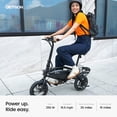thumbnail image 2 of Jetson Axle X Portable Folding Electric Bike With Pneumatic 12 in Tires, Black, 2 of 8