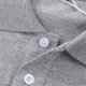 thumbnail image 5 of Camisa POLO de manga corta para hombre, camiseta básica en blanco de color sólido, camisa holgada de algodón puro con solapa de talla grande, 5 of 5