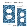 thumbnail image 3 of Disketp Sea Water Wave Decorative Light Switch or Outlet Wall Plate with Safety Cover-Style S, 3 of 6