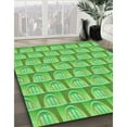 thumbnail image 3 of Ahgly Company Tapis d'Intérieur Lavables en Machine Rectangle Transitionnel Vert Émeraude, 8' x 12'', 3 of 7