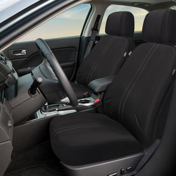 Genuine Dickies 2-Piece Quincy Pro-Grade Seat Covers for Cars, Trucks, and SUVs, Black