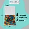 thumbnail image 2 of 1.5 Mil Clear Flat Open Top Poly Polypropylene Bags - 4x6 & (5000 Bags), 2 of 7