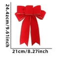 thumbnail image 2 of Huanglei Elegant Bow Hanging Ornament For Festive Holiday And Home Party Décor With Classic Red Green Design, 2 of 3