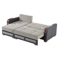 thumbnail image 7 of Ottomanson 96" Convertible Sectional Sofa with Storage, Chenille L-Shaped Couch for Living Room, Gray, 7 of 7