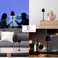 thumbnail image 3 of Essexx Collection Modern Rechargeable Led Light Portable Lamp for Tables Cordless Led Table Lamp Desk Lamp Table Lamp Restaurant Home Cordless Table Lamps Menu Lamp, 3 of 6
