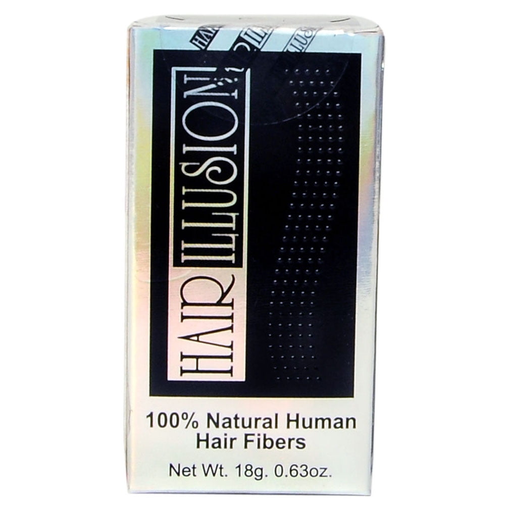 Hair Illusion 100 Natural Human Hair Fibers 18g Dark Brown HCHI18GDarkBrown