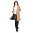 thumbnail image 5 of Abrigo largo de cuello Mao Roman Fashion /Juvenil, 3011 (Cafe) cafe M, 5 of 5