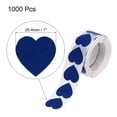 thumbnail image 2 of Uxcell Heart Shaped Sticker 1 Inch Self Adhesive Love Sticker Label for Valentine Day, Dark Blue 1000 Pcs, 2 of 6