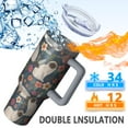 thumbnail image 2 of 1pc Ragdoll Cat 40oz Tumbler with Straw & Handle - Insulated Stainless Steel Cup | Holiday Gift for Man Women (Christmas, Valentine's, Birthday), 2 of 5