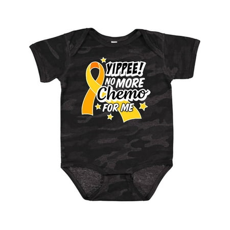 

Inktastic Chilhood Cancer Awareness Yippee No More Chemo for Me Gift Baby Boy or Baby Girl Bodysuit