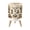 Color 2, variant on Small Trash Can with Lid Wooden Bear Deer Silhouette Forest Sun Design 1.8 Gallon Dog Proof Trash Can Round Garbage Can Waste Bin Wastebasket for Bathroom Bedroom Living Room