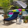 thumbnail image 2 of Arden Selections 72" x 21" Blue Striped Rectangle Chaise Lounge Outdoor Seating Cushion, 2 of 3