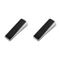 thumbnail image 1 of Ounissouiy Tope de puerta antideslizante de acero inoxidable para el suelo del dormitorio Plata brillante 2piezas, 1 of 6