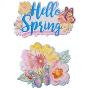 Hello Spring Layon Cake Decoration (2 pieces)