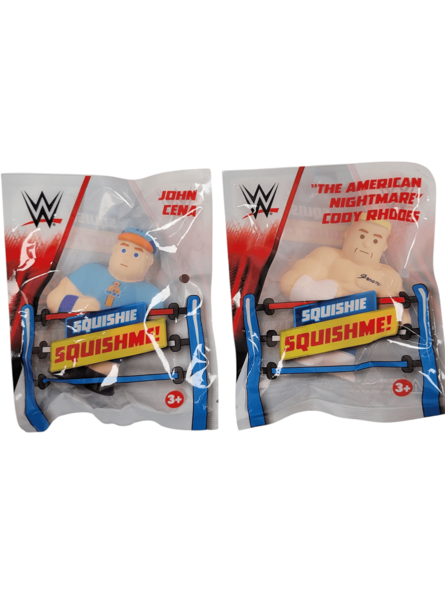 WWE Wresting Squshie Action Figure 4 Pack: Cody Rhodes, Roman Reigns, Hulk Hogan, and John Cena