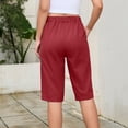 thumbnail image 6 of Livrdious Bermuda Shorts for Women High Waisted Wide Leg Loose Fit Shorts Womens Summer Linen Shorts with Pockets, Knee Length, S–5X, 6 of 7
