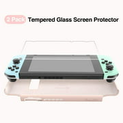 tomtoc Protective Case for Nintendo Switch, Liquid Silicone Case with [2PCS] Screen Protector Support Switch Stand