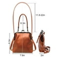thumbnail image 2 of Deago Women's Vintage Kiss Lock Handbag PU Leather Kiss Clasp Crossbody Shoulder Bag Hobo Tote Purses Wallet (Coffee), 2 of 8