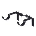 thumbnail image 1 of Dsscvnef Curtain Rod Bracket Set Double Curtain Rod Bracket Does Not Need To Be Drilled the Drill Bit Goes Directly Into the Window Frame for the Curtain Window Bedroom Decoration Adjust, 1 of 7