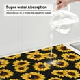 thumbnail image 6 of Easygdp Sunflower 6 Microfiber Absorbent Dish Drying Pad,Kitchen Drying Mat,Can Be Hung, Strong Water Absorption Capacity,Quick Drying, 6 of 9