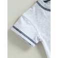 thumbnail image 6 of Bagilaanoe 2pcs Toddler Baby Boy Girl Short Pants Set Short Sleeve T-Shirts Tops + Shorts 6M 12M 18M 24M 3T Kids Casual Summer Outfits, 6 of 8