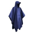 thumbnail image 2 of Poncho de lluvia con capucha Ligero Reutilizable con bolsillo Toldo impermeable lluvia Refugio impermeable para adultos Mochila unisex Camping shamjiam Poncho de lluvia, 2 of 6
